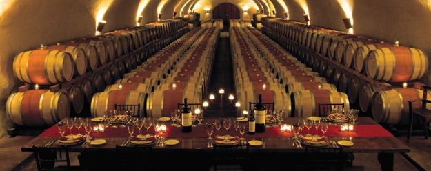Cave à vins sous terre