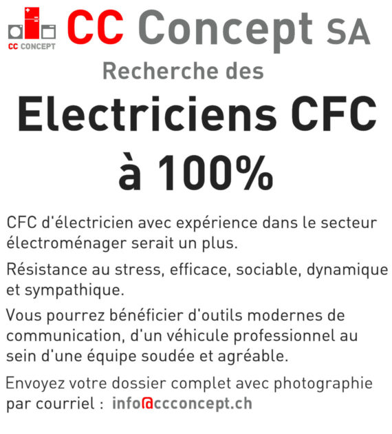 Technicien CFC CC Concept SA